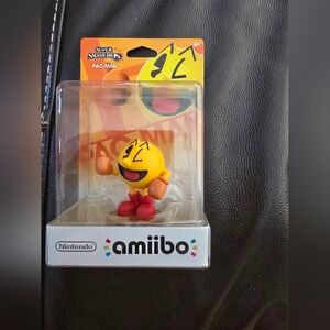 AMIIBO Nintendo Super Smash Bros Pac-Man New SEALED Box In Mint Cond.